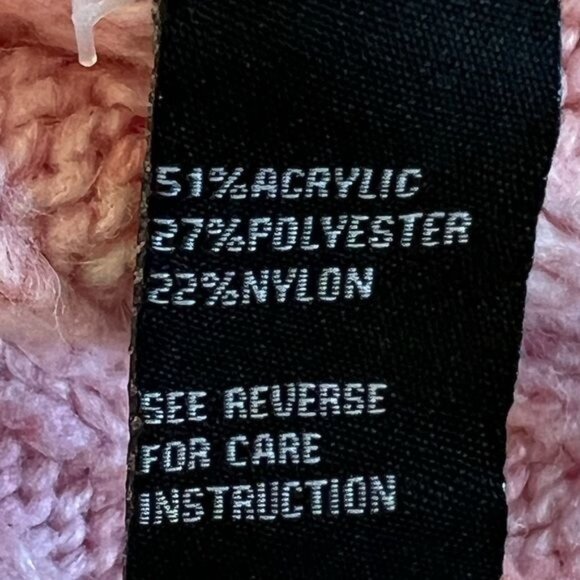 Cliche cardigan sweater size large pink with flowers embroidered over buttons - Picture 13 of 15